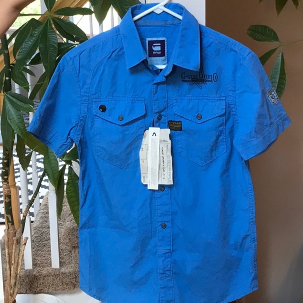 NWT G-Star RAW Arizona Lawrence Button-Up Shirt